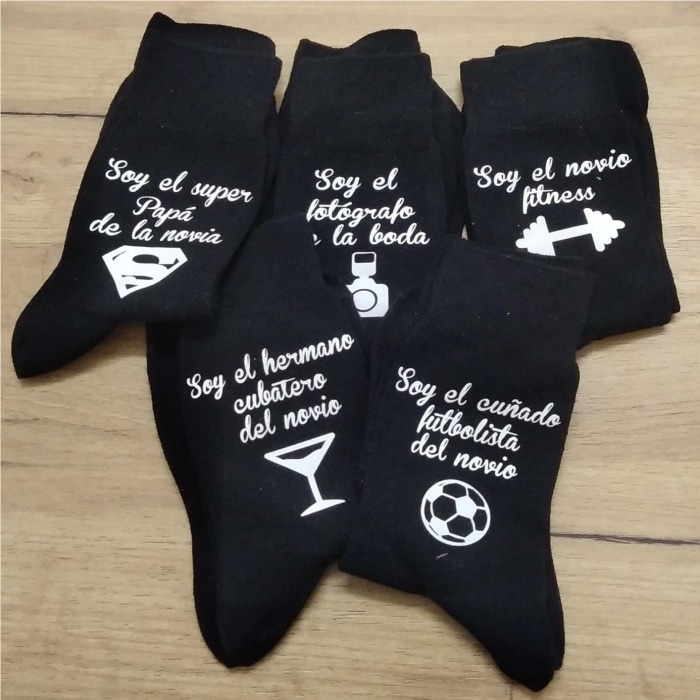 Kit calcetin, calcetines mensaje personalizados regalo original San Valentín